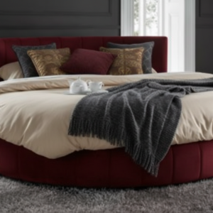 Emerald Round Panel Bed with Mattress