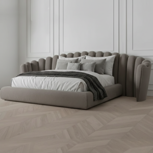 Oyster Pearl Luxury Round Bed